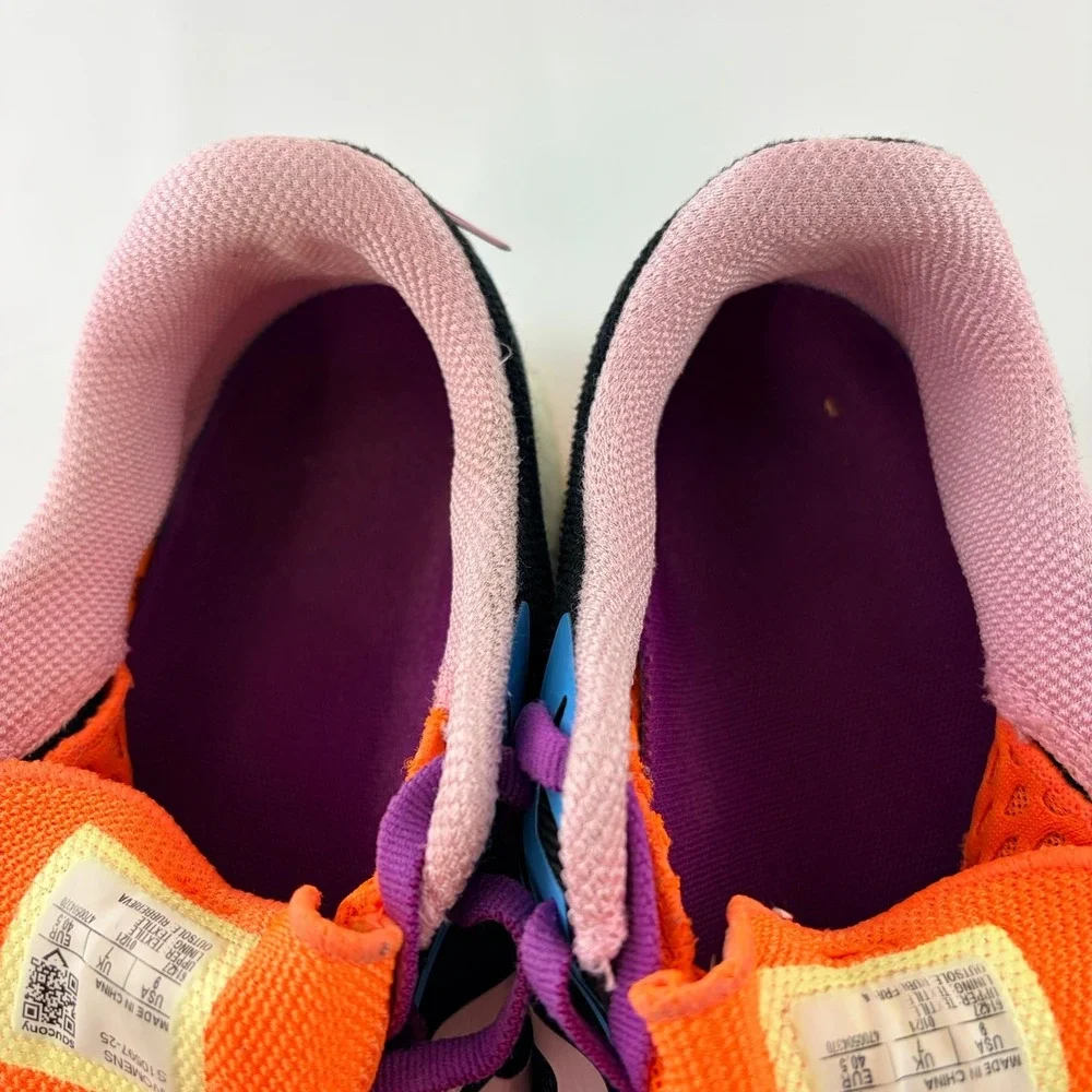 Saucony Endorphin Speed Black Orange Pink Women's Running‎ Shoes US 9 EU 40.5